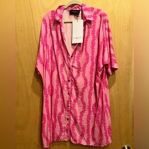 Lex Breezy NWT Aloha Button Down Dress Small